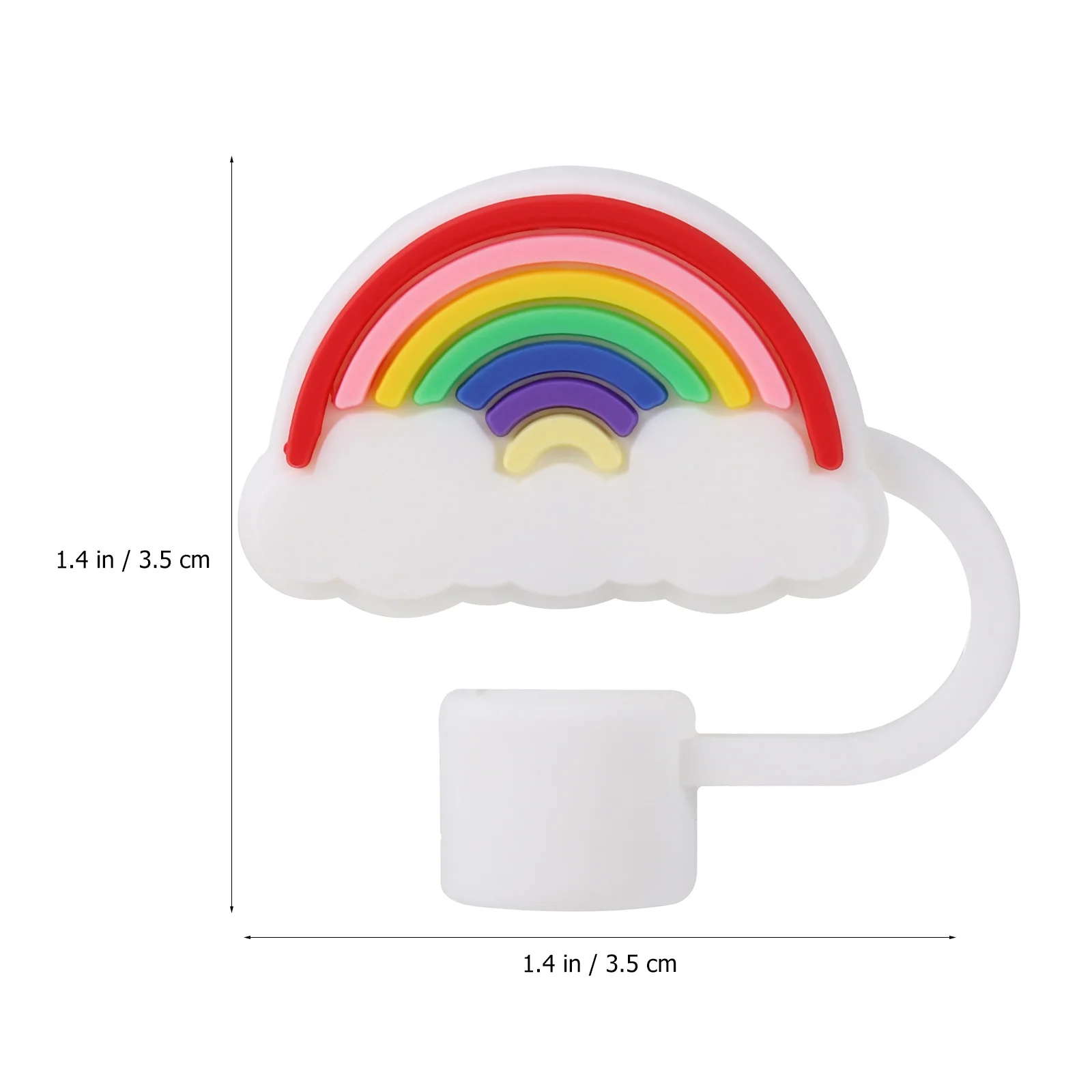 

12 Pcs Silicone Straw Tips Creative Cartoon Style Straw Covers Straw Plugs Drinks Cups Accessories