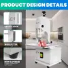 Electric Meat Bandsaw,1500W Metal Bone Cutter Commercial Meat Cutter Machine,Stainless Steel Countertop Meat Bone Cutter With 8 6