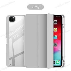 Premium Magnetic Folio Case with Pencil Holder for iPad Pro, Air & Mini Tablets (Gray)
