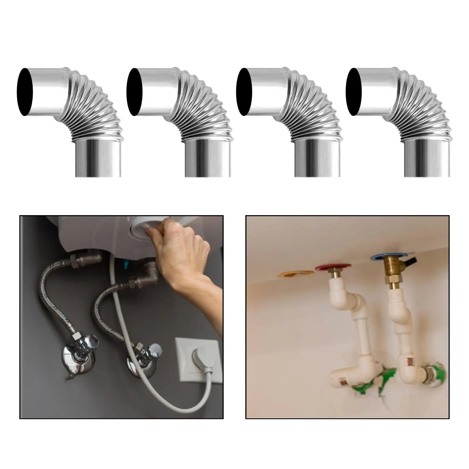 Stove Pipe Elbow Fire Place Gas Heater Exhaust Pipe for Tent Hiking Camping Stove Pipe Elbow Fire Place Gas Heater Exhaust Pipe for Tent Hiking Camping