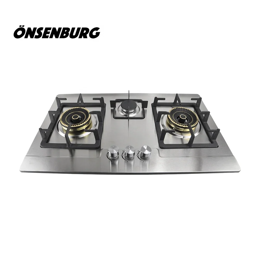 Onsenburg Built-in 3 Burner Gas Hob/Material Stainless Steel Gas Stove MSD-7601k 2