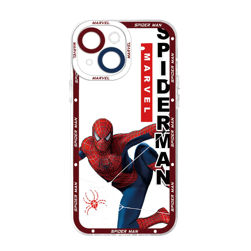thumbnail image 1 of Marvel Spider Man Gwen Phone Case for iPhone XS Max XR SE 11 Pro 12 13 Mini 15 Pro 7 8 14 Pro Max Clear Silicone Shell Cover, 1 of 5