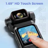 4K Pocket Action Camera Touch Screen WIFI Outdoor DV 180° Rotatable  Anti-shake Bodycam Portable Small Video Recorder Vlog Cam 2