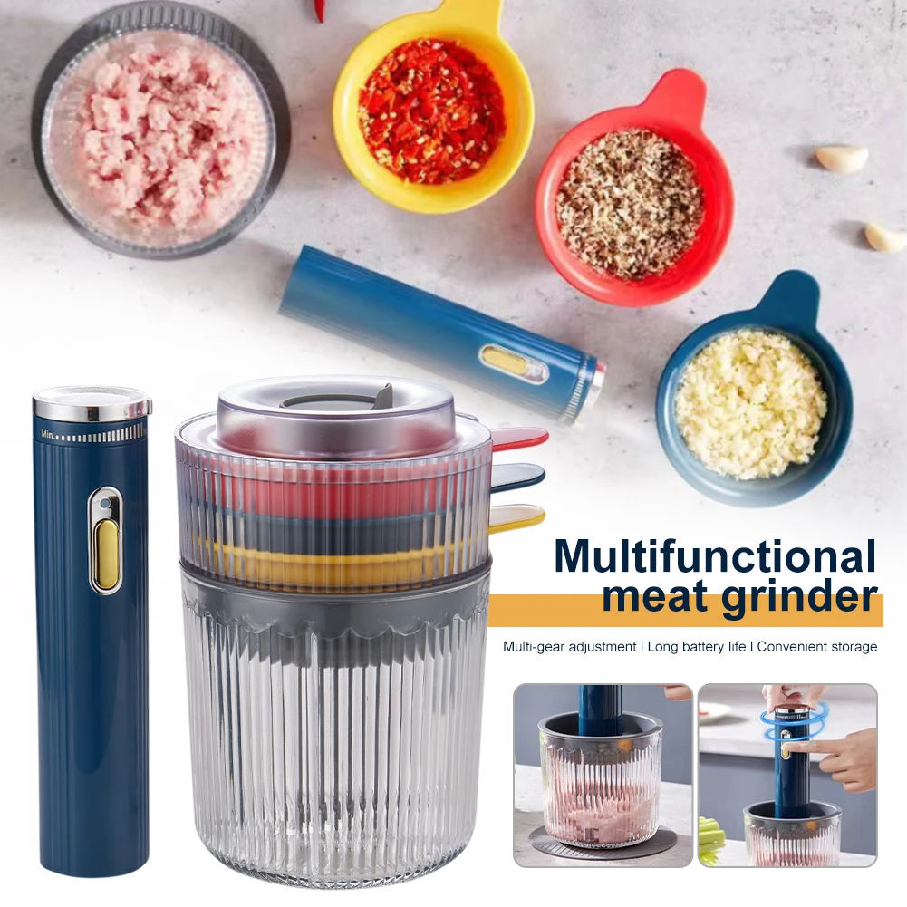 

Multifunctional Electric Meat Processor Automatic Meat Crusher Chopper Baby Food Grinder 4 Mode Bowl Food Supplement For Kitchen