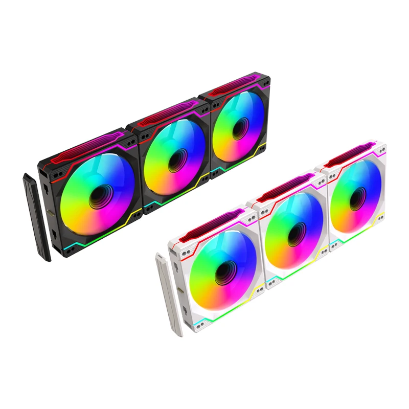 

LOVING COOL Computer Fan Cooler Radiator Aura Sync PC Game Case Cooling 120mm Blades ARGB Interface Colored Light Effect Silent