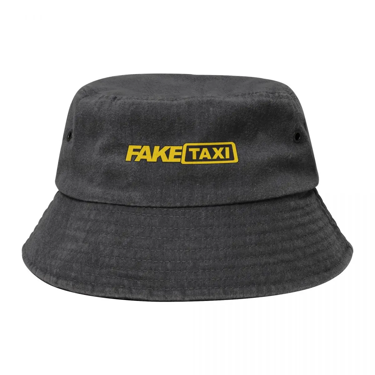 

FAKE TAXI Cowboy Denim Fisherman Hat With Printing