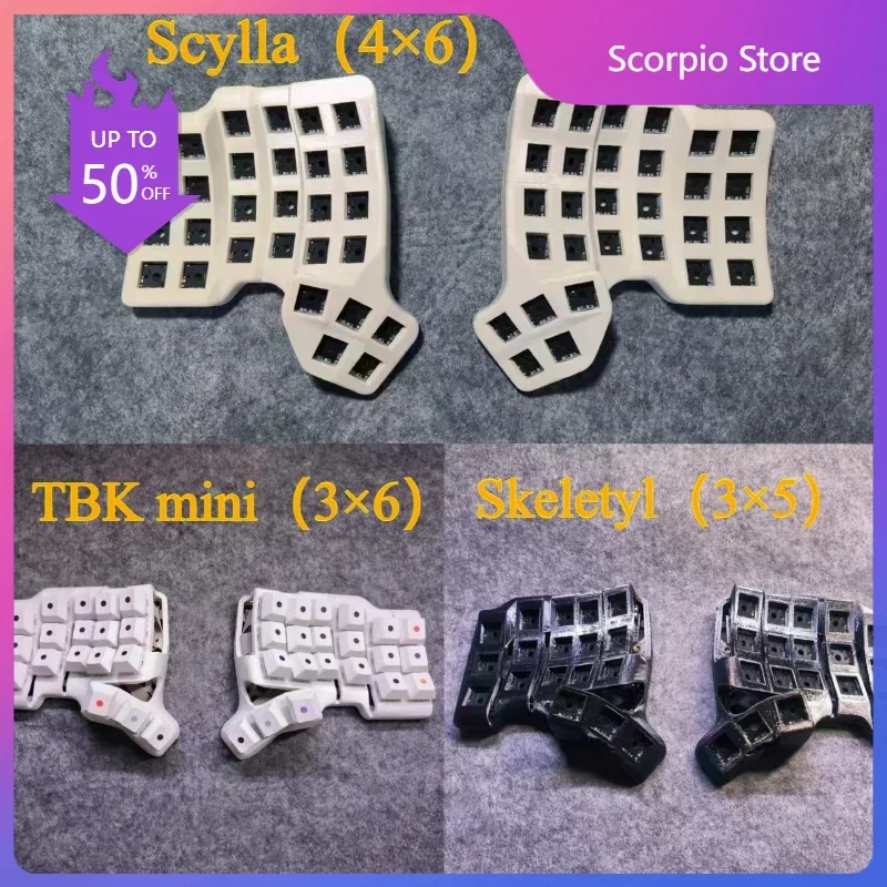Scylla TBK_mini Skeletyl Split Keyboard Kit Custom Bluetooth