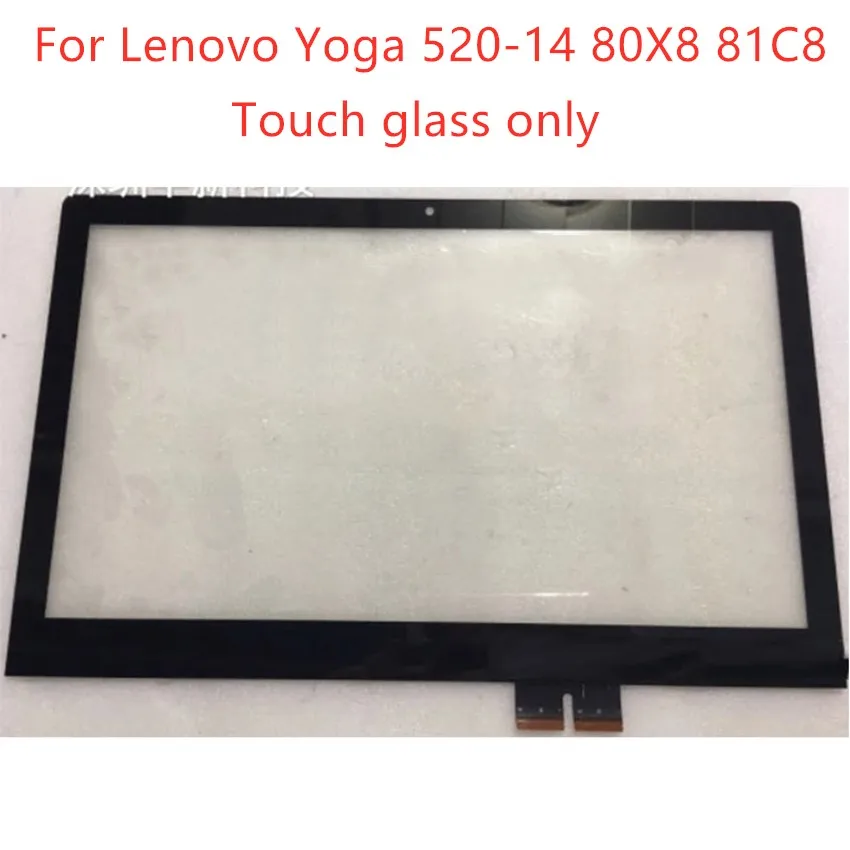 

14'' touch For Lenovo Yoga 520-14 80X8 81C8 520-14IKB 520 14 Flex 5-14 5-1470 Touch Digitizer panel glass without LCD