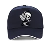 Summer Skull Middle Finger harajuku Print Baseball Cap ladies Summer visor hat Casual Streetwear Reaper middle finger Dad hats 4