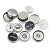 100pcs Sets/lot #16-60 DIY Handmade Fabric buttons Bread Shape Round Fabric Covered Button Cloth Metal 4 Back Cover Buttons 3