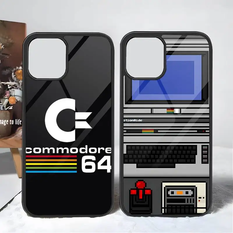 C64 Commodore 64 Custodia Per Telefono Pc + Tpu Per Apple Iphone 14 Pro 13 11 12 Mini 6 8 7 Plus X Xs Xr Max Cover Posteriore Di Design Di Lusso