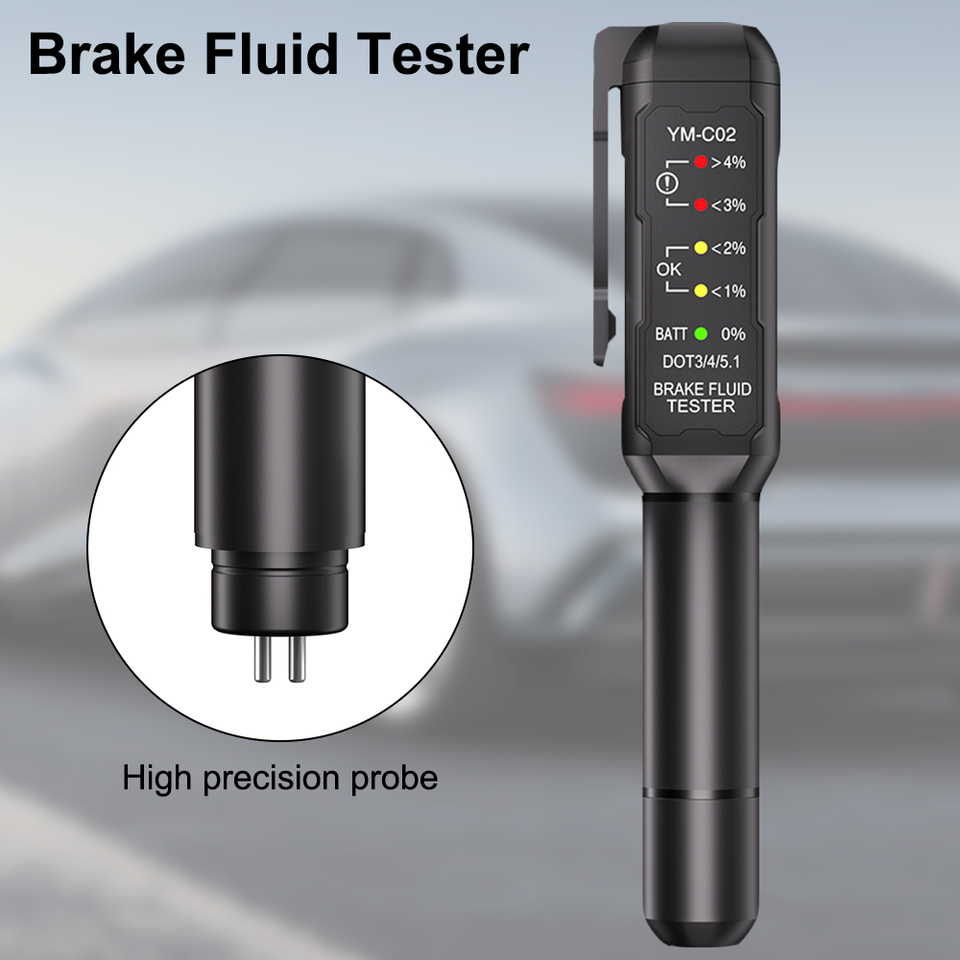 Automotive Brake Fluid Safety Diagnostic Tools Portable Brake Oil Detection Pen Brake Fluid Tester Support DOT 3.0/4.0/5.1