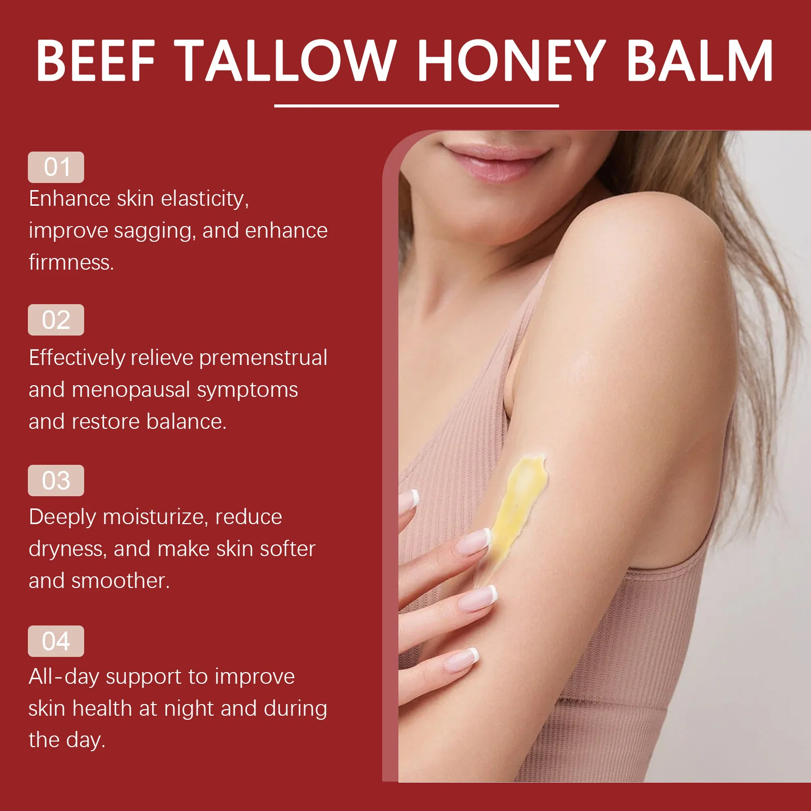 Wild Yam Cream Progesteron Ormone Regolazione Bilanciamento Rafforzamento Levigante Idratante Rughe Rimozione Balsamo Salute delle Donne 4