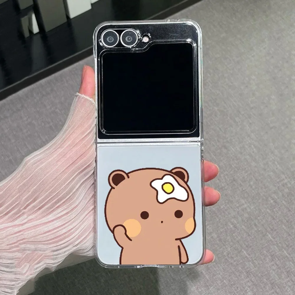 Cartoon Transparent Clear Cover - Bear Couple Design