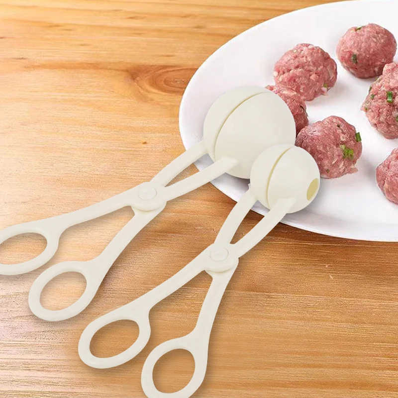 1PC Meatball Maker Tool Kitchen Stuffed Meatballs Clip Makers DIY Fish Meat Rice Ball Making Mold Home Restaurant Helper Gadgets