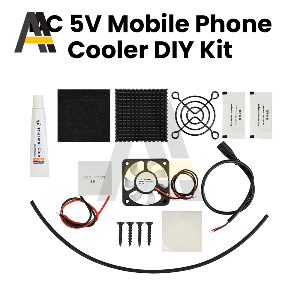 DC 5V Dispositivo di raffreddamento del telefono Kit fai da te Chip di raffreddamento a semiconduttore TEC1-7103 Ventola conduttrice di calore Silenzioso Tablet Raffreddamento Meraviglia - Image 4
