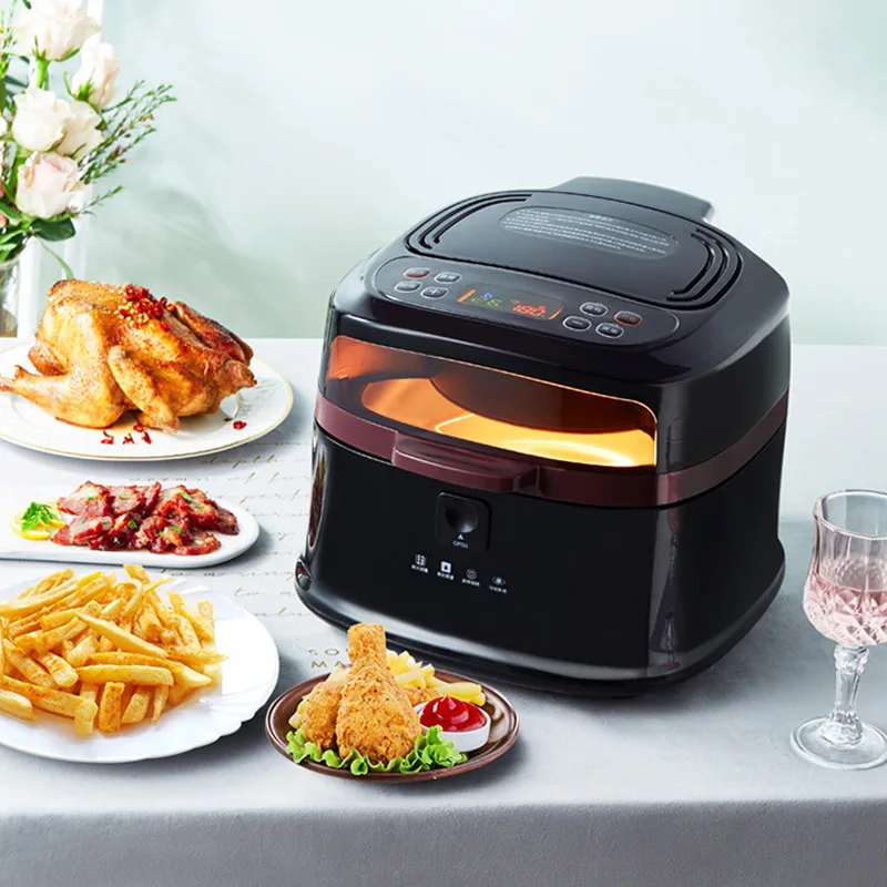 Household 8L Air Fryer Electric Fryer freidora de aire Electric Deep Intelligent Smokeless Chicken Frying Machine