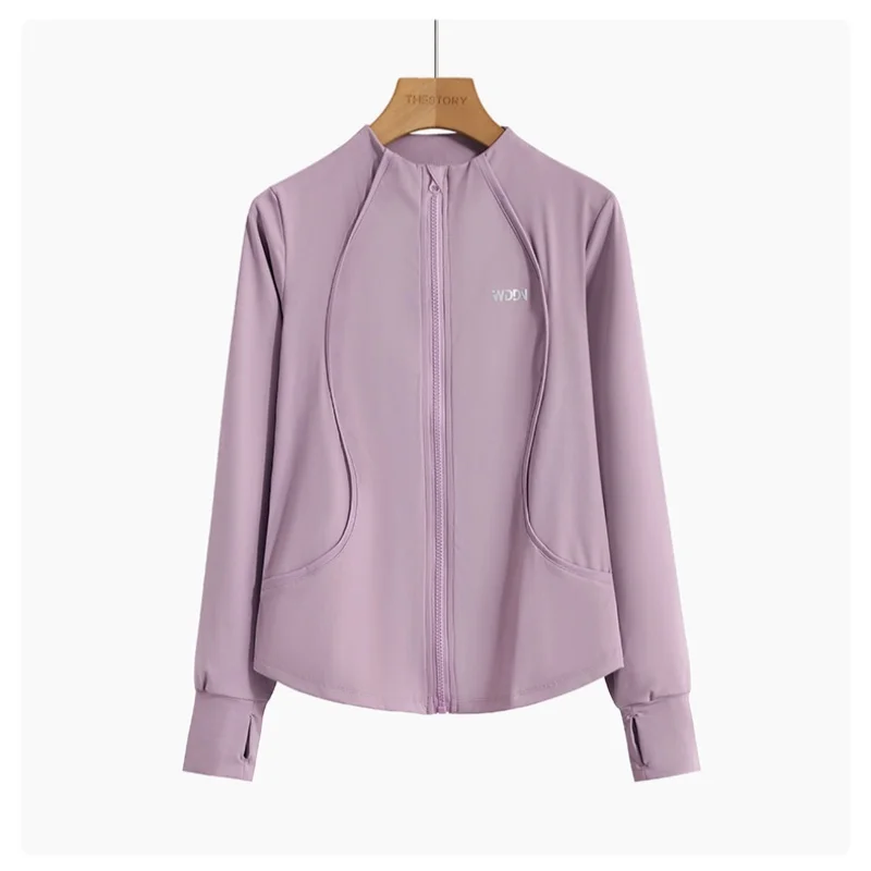 DRUR S-4XL قميص يوجا المرأة تجريب سترة سليم صالح ك...