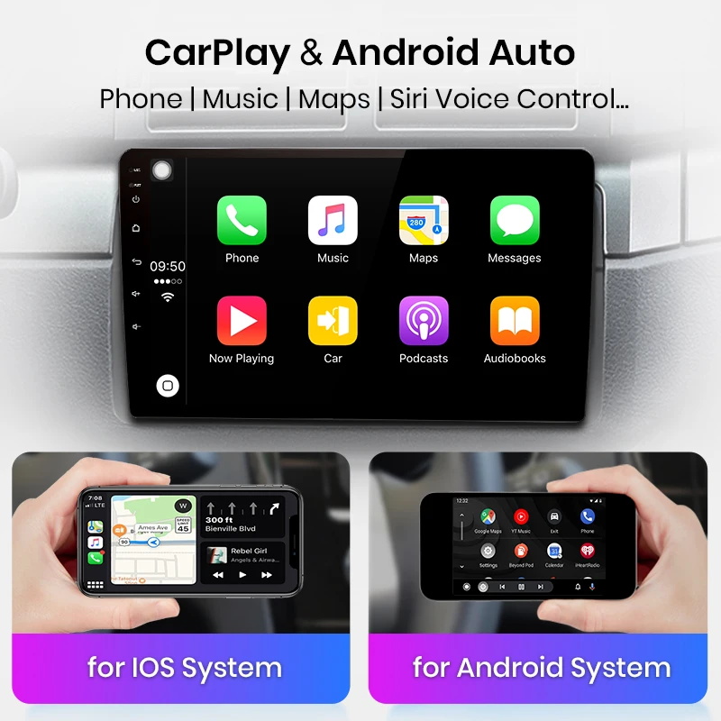 AWESAFE [ 2GB+64GB Android 12.0] Radio Coche Pantalla para Seat Leon MK2  2005-2012 con Carplay/AndroidAuto, 9 Pulgadas Pantalla  Táctil/WiFi/GPS/Bluetooth/DSP/RDS/USB/FM/MirrorLink/Mandos de Volantes :  : Electrónica