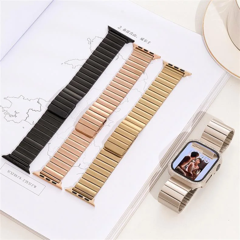 Stainless Steel Magnetic straps For Apple Watch Band 44mm 46mm 49mm 40mm 45mm 41mm 42mm Bracelet iwatch Series 10 9 8 SE ultra 2 Stainless Steel Magnetic straps For Apple Watch Band 44mm 46mm 49mm 40mm 45mm 41mm 42mm Bracelet iwatch Series 10 9 8 SE ultra 2