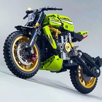 Technical Mountain Bike Building Blocks City Speed Green Devil Motorbike Motorcycle Model Bricks Toys For Kid Birthday Gift MOC 5