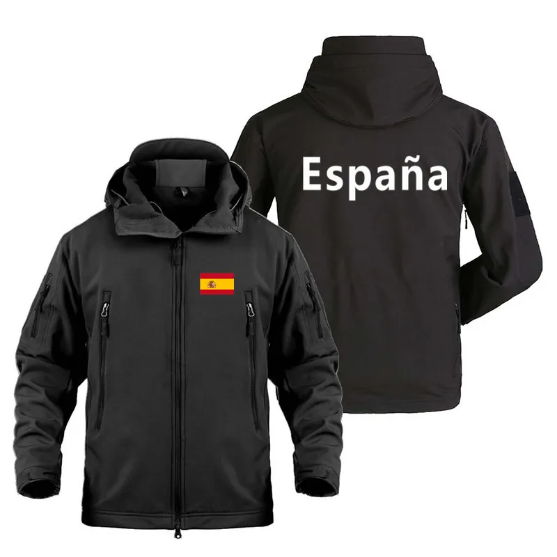 

Куртка-карго España мужская с несколькими карманами, уличная водонепроницаемая куртка в стиле милитари, софтшелл, Осень-зима