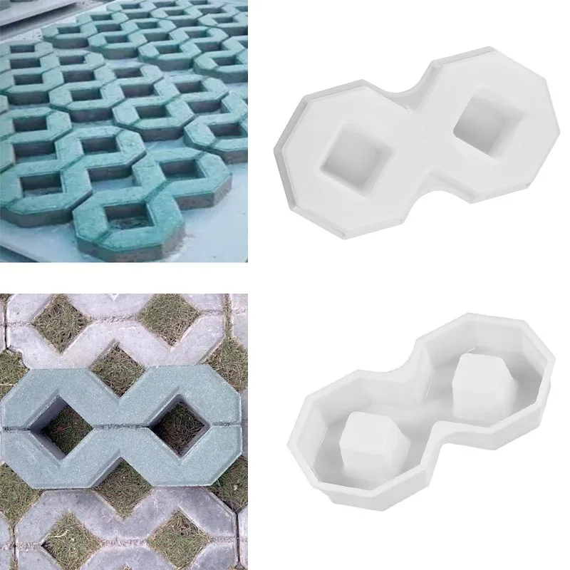 Paving Mould Floor Tile Mould Garden Pavement Mold Diy Pavement Walkway Floor Maker Moulds Tool Garden Decoration Cement