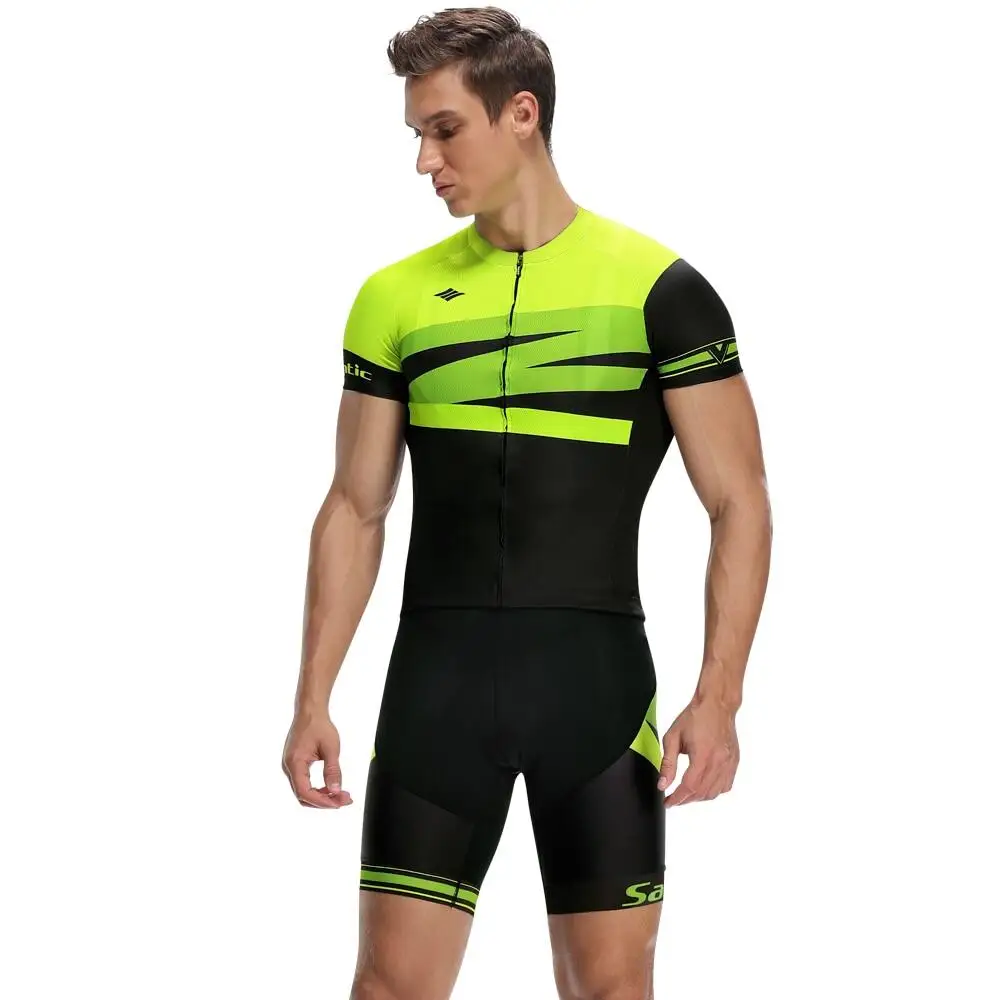 Santic Herren Sommer Radsportanzug 4D Polsterung Jersey Bike Bib Shorts MTB Radsport Set K20MT146 – Detail 5
