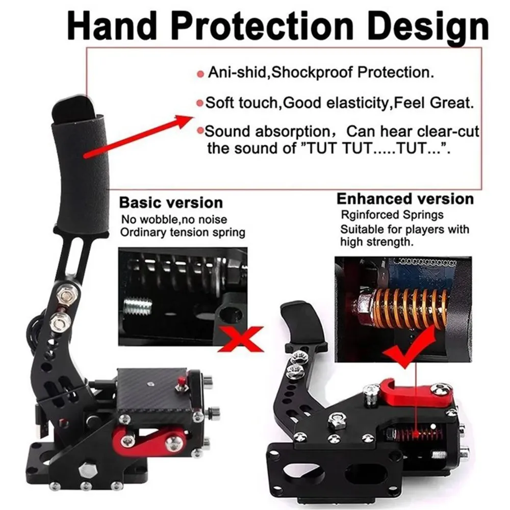 Universal PC USB Handbrake with Fixing Clamp Bracket For PS4/PS5 For Thrustmaster T300 SIM Racing Game