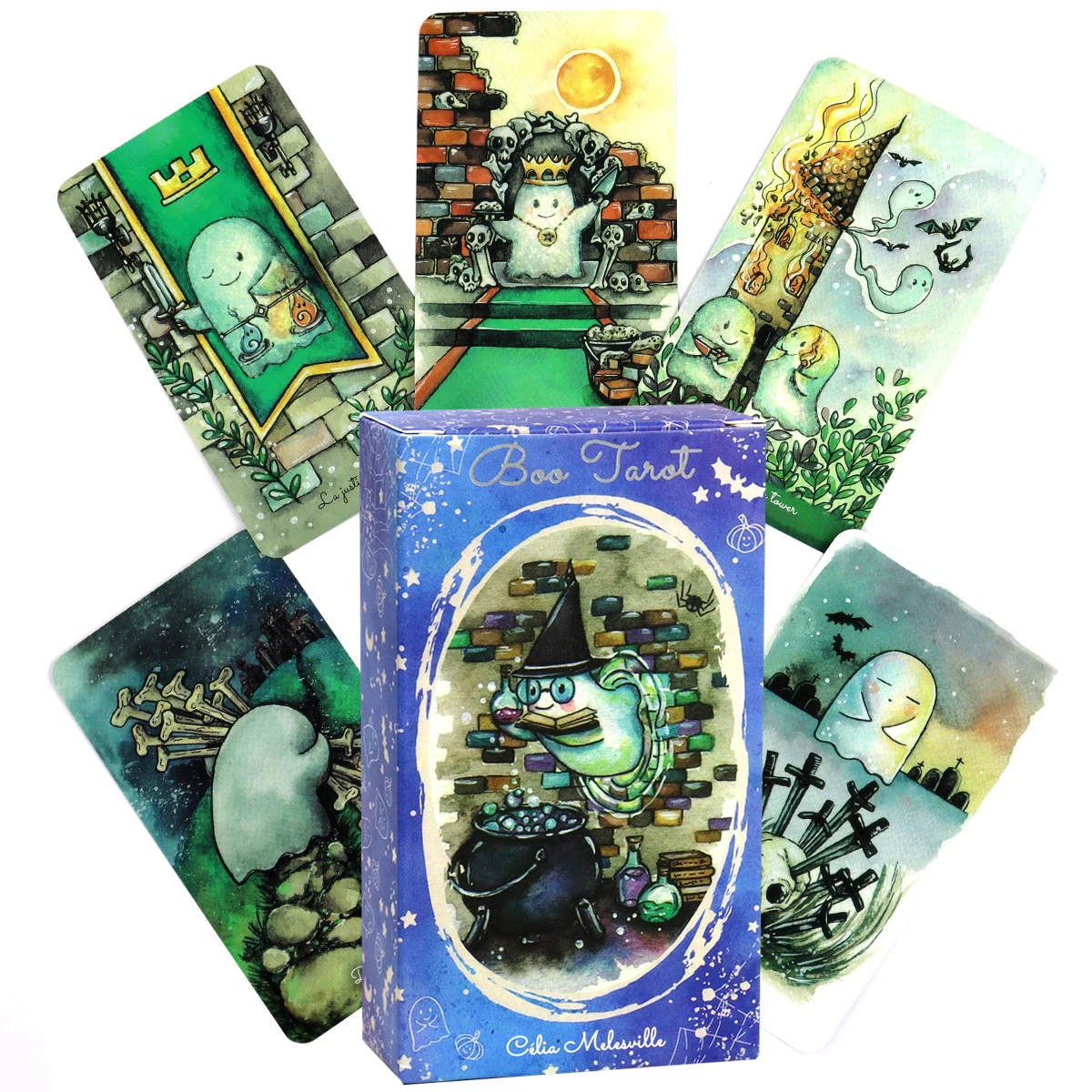 

Планшет Boo Tarot, карманный размер, высокое качество, игра для гадания, обучение Таро для начинающих