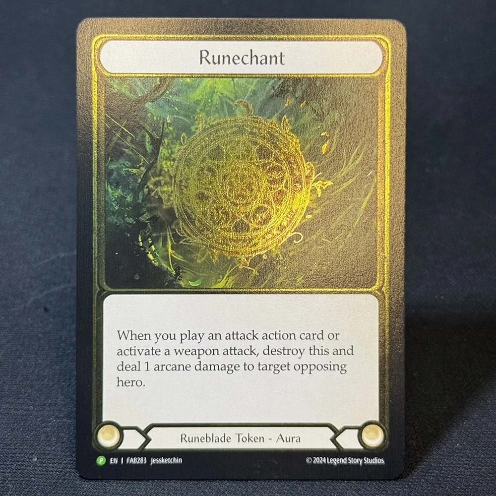 FAB Cold Foil Proxy Card Runechant Seismic Surge Uzuri Will of