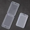Transparent PP Plastic Working Permit Case Credit Bank Card Protective Cover Bag Holder ID Tag Pass Employee's Work Card Sleeve 1