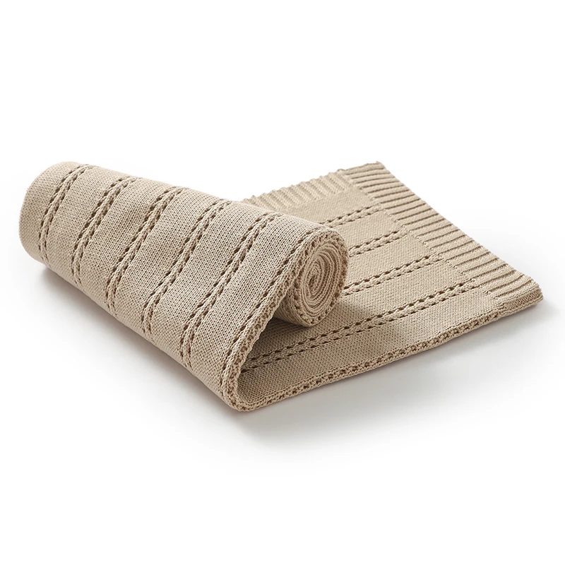 90*70cm Cotton Baby Receiving Blankets for Newborn Girls & Boys Super Soft Dual-Use Crib Nap Stroller Bedding Cradle Quilt Solid 2