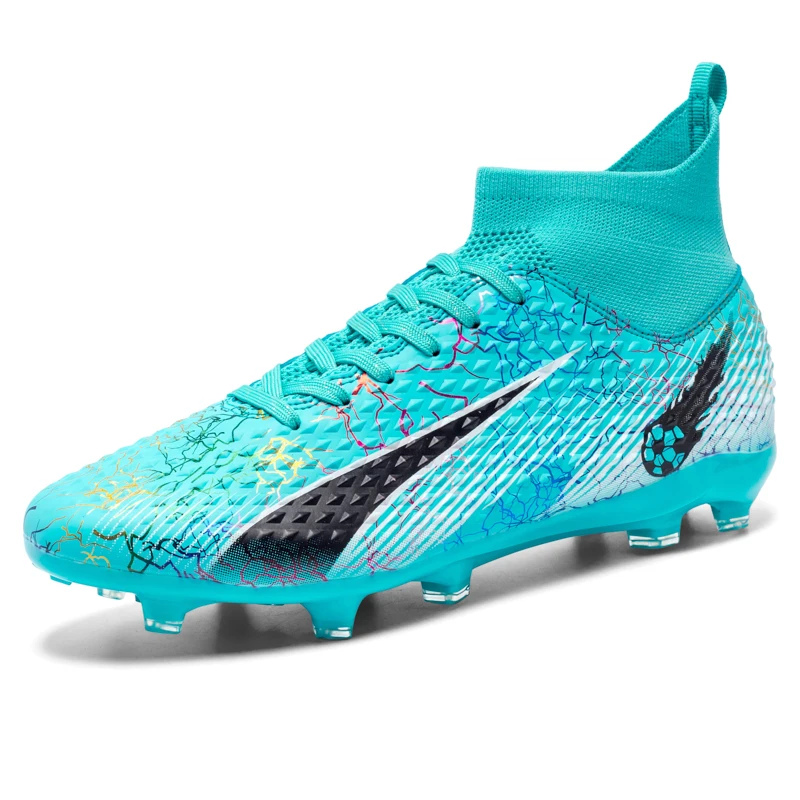 thumbnail image 1 of Botas de fútbol para hombre, botas de fútbol para niños, botines de fútbol profesionales TF/FG, botas de fútbol antideslizantes para entrenamiento de césped y fútbol sala al aire libre, 1 of 5