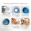 Wooden Montessori Rocket Toy  Rocket Block Docking Toy  Toy Matching Box  Baby Shape Recognition Toy Exquisite Wooden Toy Gift 2