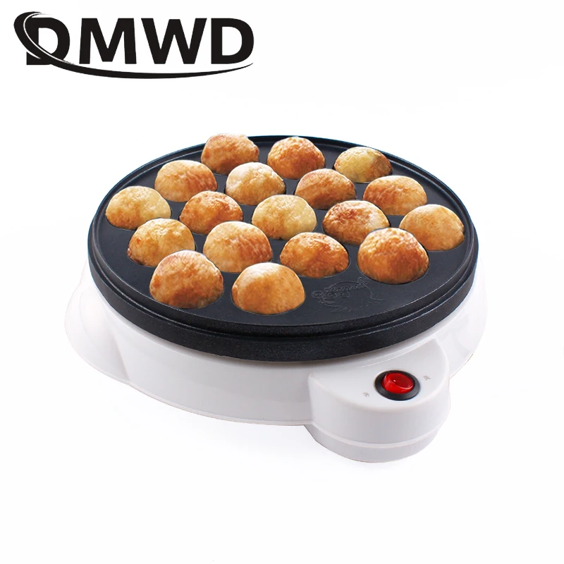 DMWD 110V/220V Chibi Maruko Baking Machine Household Electric Takoyaki Maker Octopus Balls Grill Pan Professional Cooking Tools