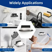 2026 Aluminum Alloy Soap Holder Bathroom Soap Dish With Drain Water Wall Mounted Soap Box Bathroom Accessories 6