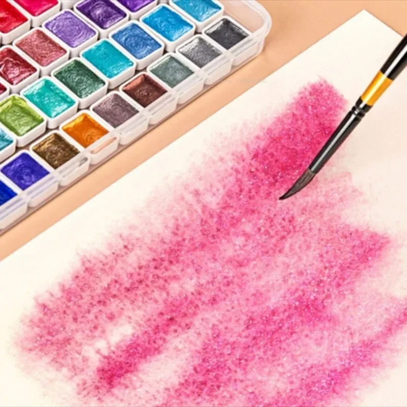 60-color Pearl Solid Watercolor Paints watercolor painting set watercolor paint watercolor pigment