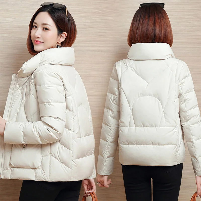 

Down Cotton Jacket Loose Short Female Parka Warm Cotton Padded Jacket Casual Outwear Overcoa 2023 New Winter Jacket Parkas Women