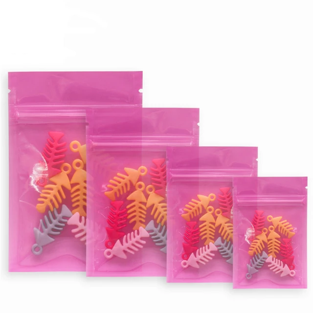 Cheaper Small Plastic Zipper Bag Ziplock Bag Ziplock Pill Packaging Pouches  More Size Mini Zip lock Bags Plastic Packaging Bags