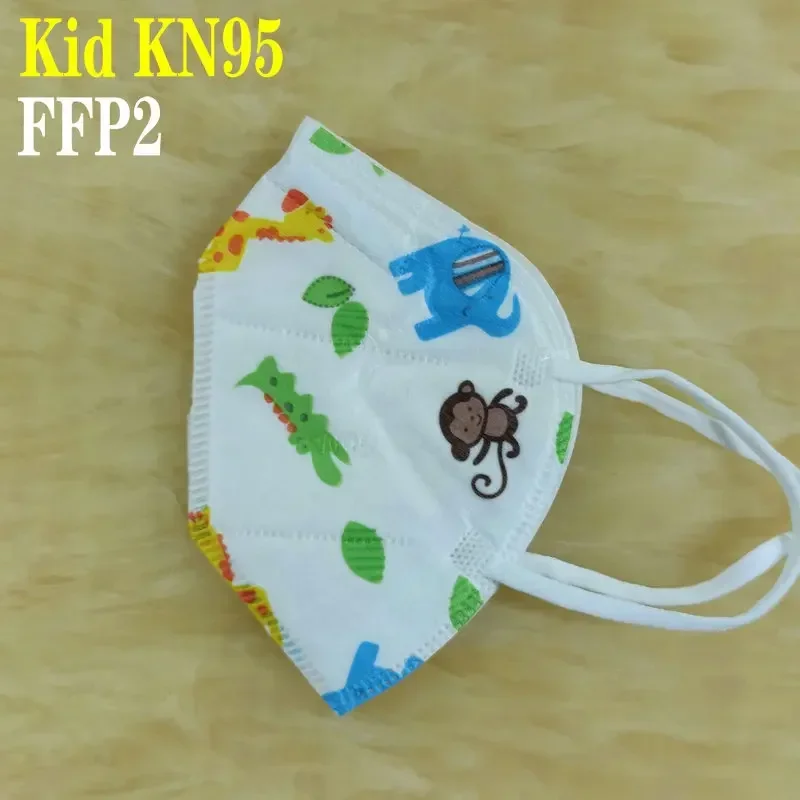 KN95 Kid Mask 3-8 8-15 Years Old 5 Layers Cartoons FFP2 Masque Boys Girls Children Mascarillas CE Face Mask FPP2 Protective