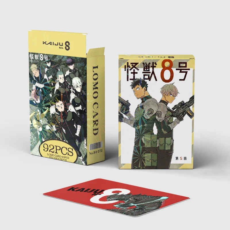 92pcs Kaiju No. 8 Anime Lomo Cards With Postcards Box Card Games For Fans Party Decorations Kids Gift