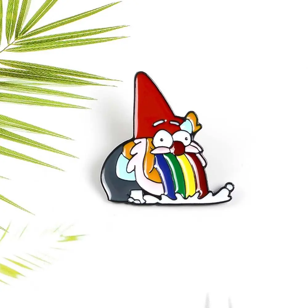 

Pin Travel Commemorative Funny Rainbow Vomit Dwarf Jewelry Accessories Brooches Pin Enamel Pin Lapel Brooch Dwarf Brooches