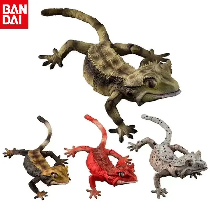 

Brand New BANDAI Simulated Animal Gekko Correlophus Ciliatus Lizard Eublepharis Macularius Kids Toy Christmas Gifts In Shelf