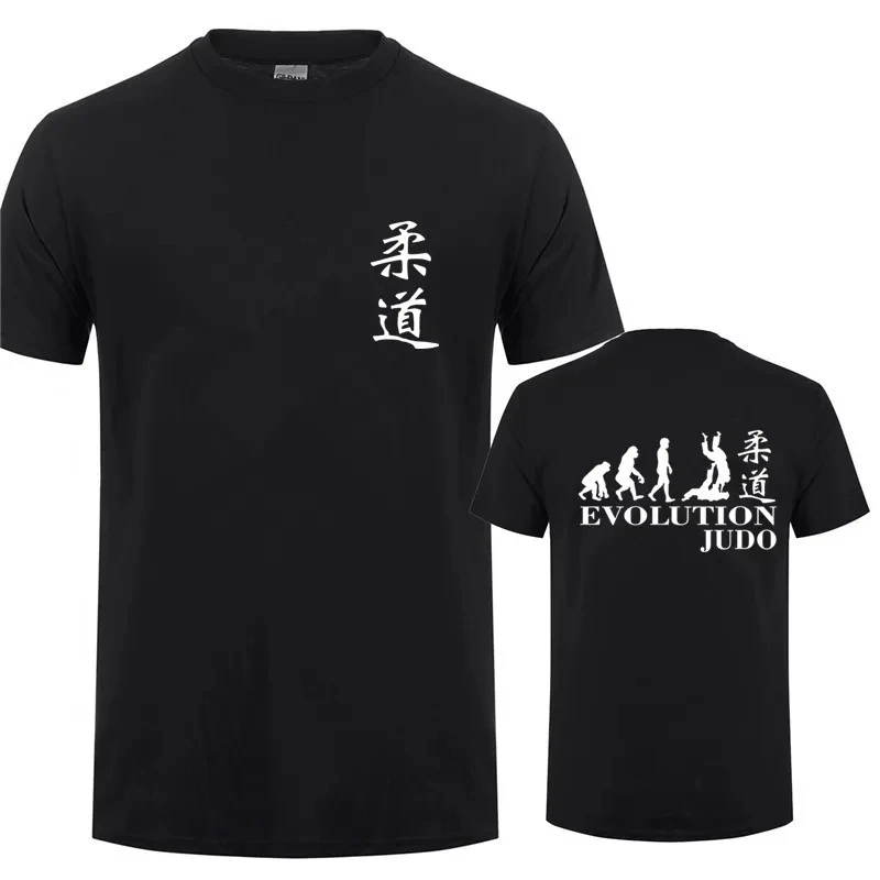 Funny Evolution of Judo T Shirt Short Sleeve Cotton Cool Design Judo T-shirt Men T Shirts