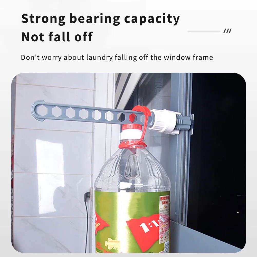 Laundry Accessories Clothes Hanger Multifunctional Camping Wardrobe Adjustable Window Frame Drying Hanging Rack