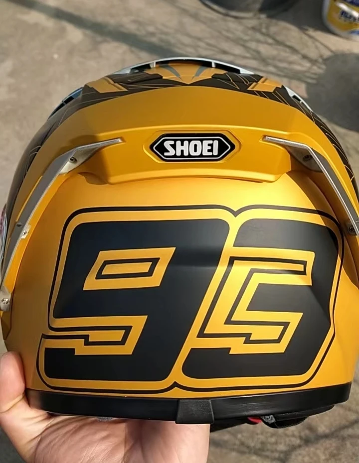 

SHOEI New X14 Helmet Marquez 93 black gold Helmet Full Face Racing Motorcycle Helmet Casco De Motocicleta