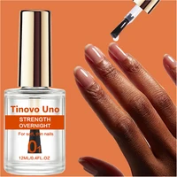 Tinovo Uno Strength Overnight Clear Nail Strengthener Hardener Fast Dry High Shine Finish For Soft Thin Nails Growth Bright Oil 1