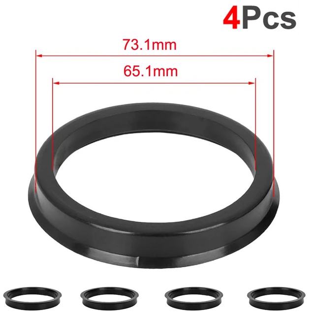 4Pcs/Set Car Accessories Plastic Wheel Hub Centric Ring 73.1 to 67.1 ...