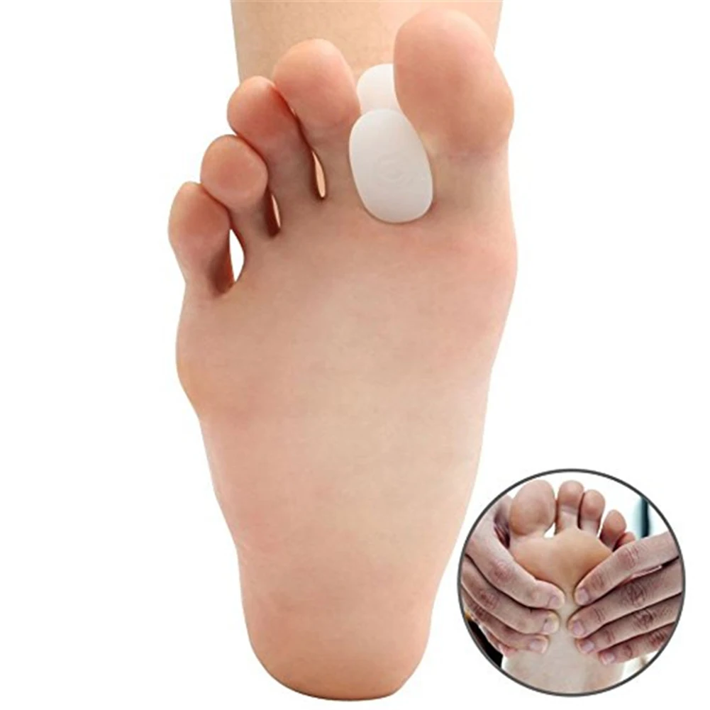 Gel Toe Separator Foot Care Tool Silicone Big Toe Bunion Straightener Valgus Hallux Bunion Protector Corrector Alignment 1/5Pair